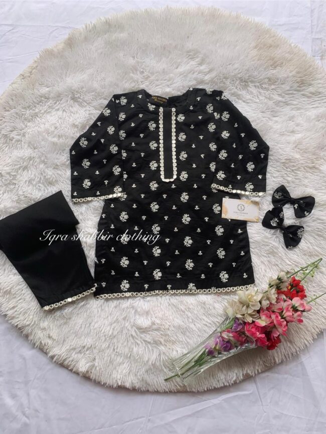 Black Embroidery Dress