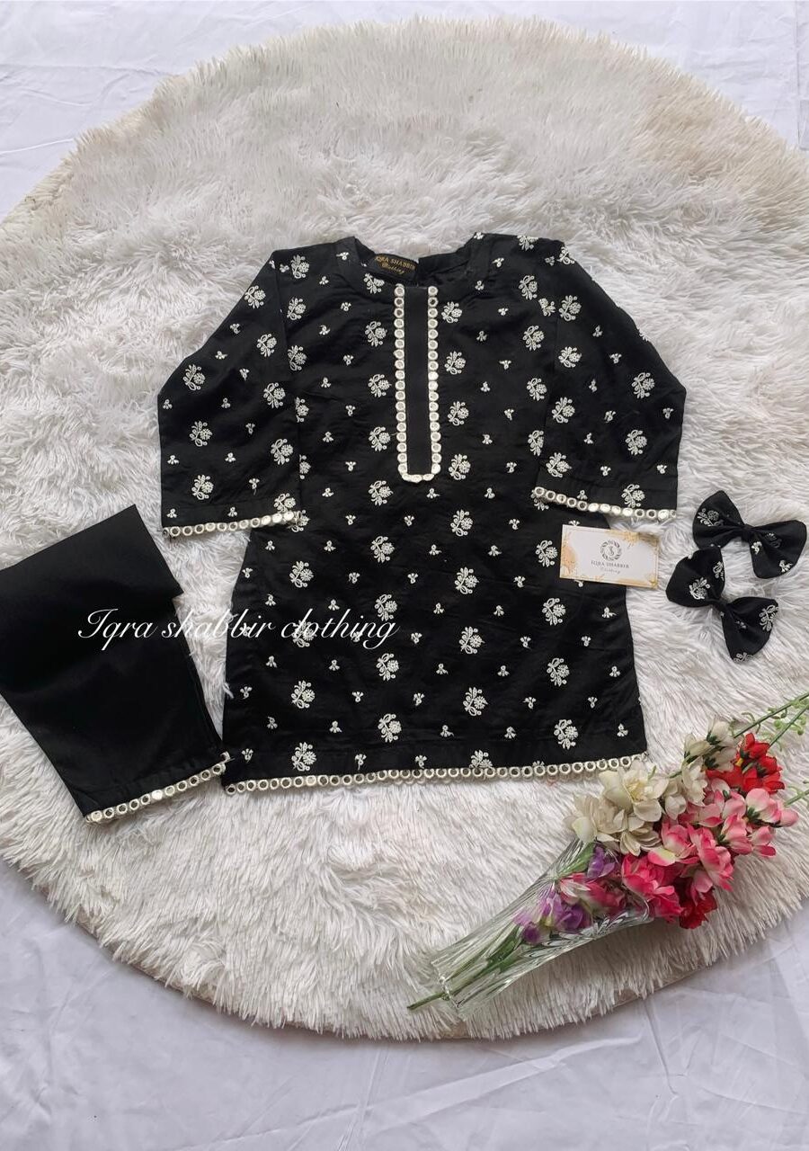 Black Embroidery Dress