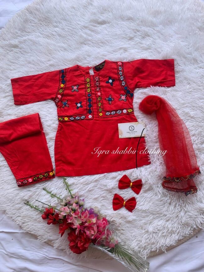 Red Kurta Shalwar