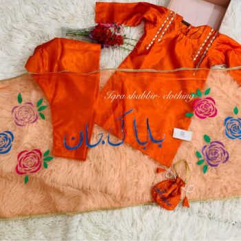 Orange Hand Painted Dress