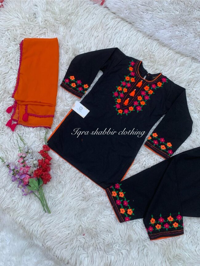 Black Embroidery Dress