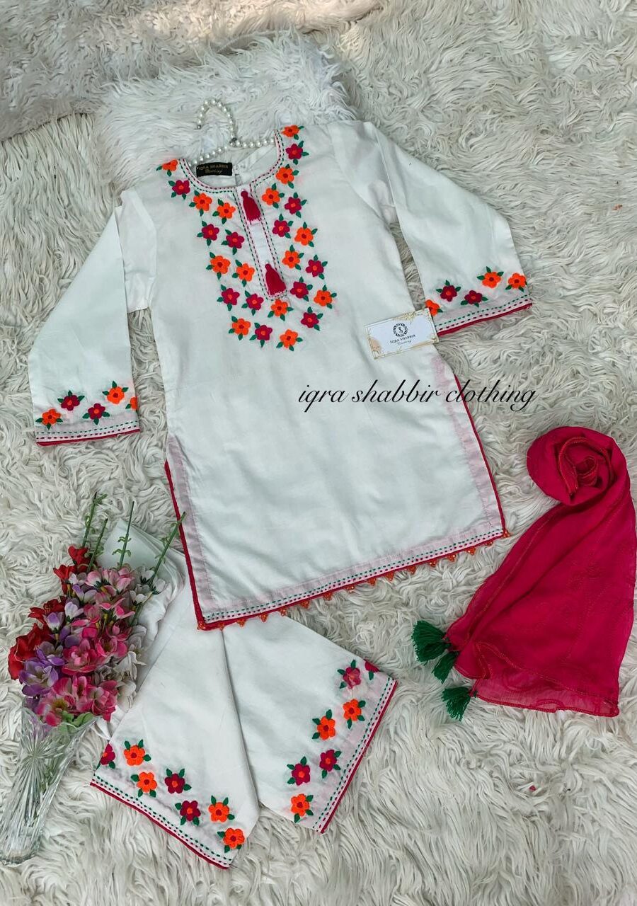 White Embroidery Dress