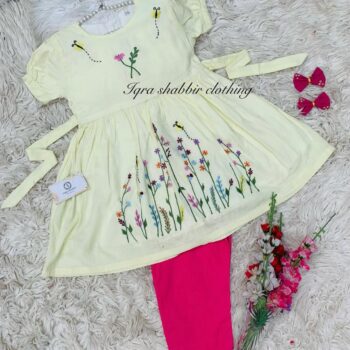 Off White Umbrella Frock