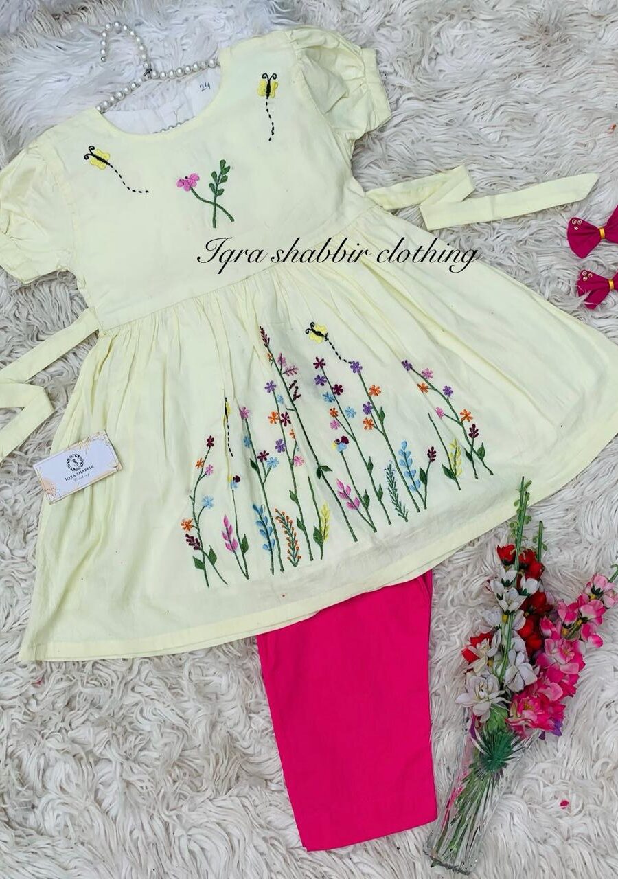 Off White Umbrella Frock