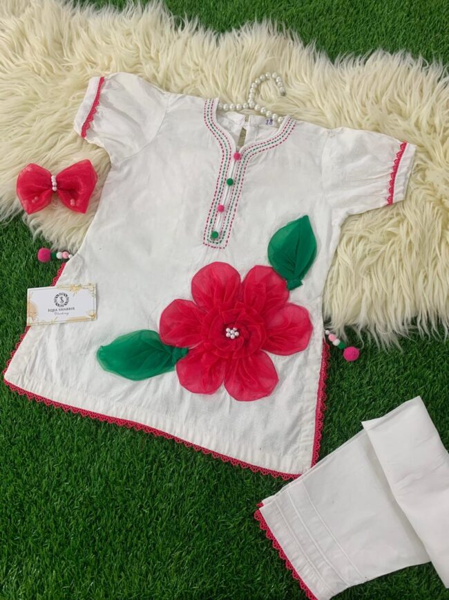 White Flower Dress - Image 3