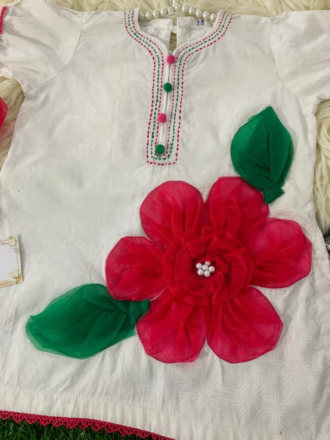 White Flower Dress - Image 2