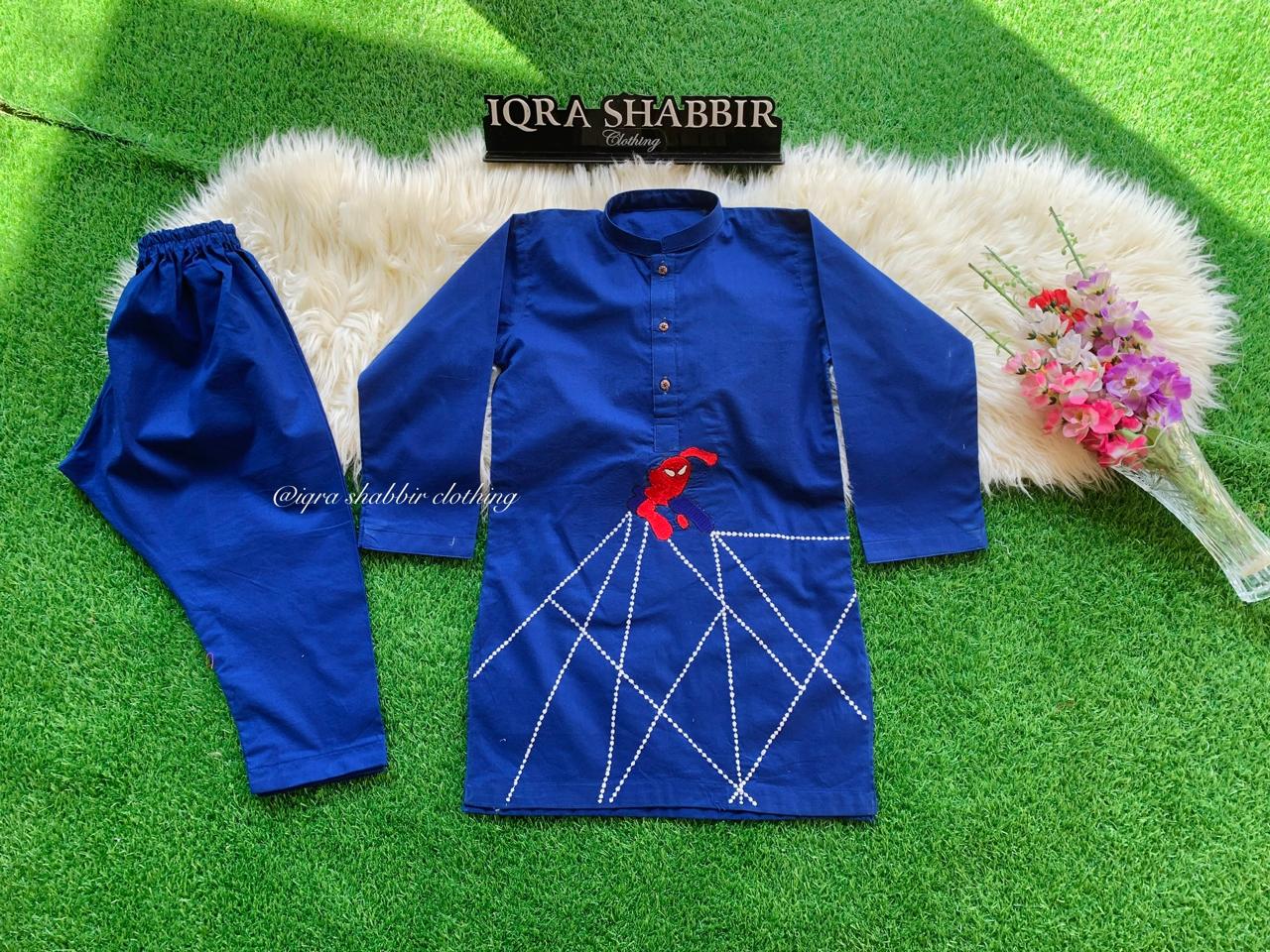 Spiderman Embroidery Dress - Image 2