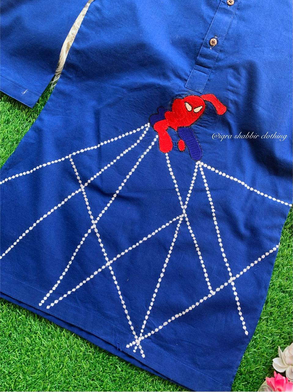 Spiderman Embroidery Dress - Image 3